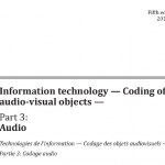 ISO IEC 14496-3 2019Information technology -Coding ofaudio-visual objects
